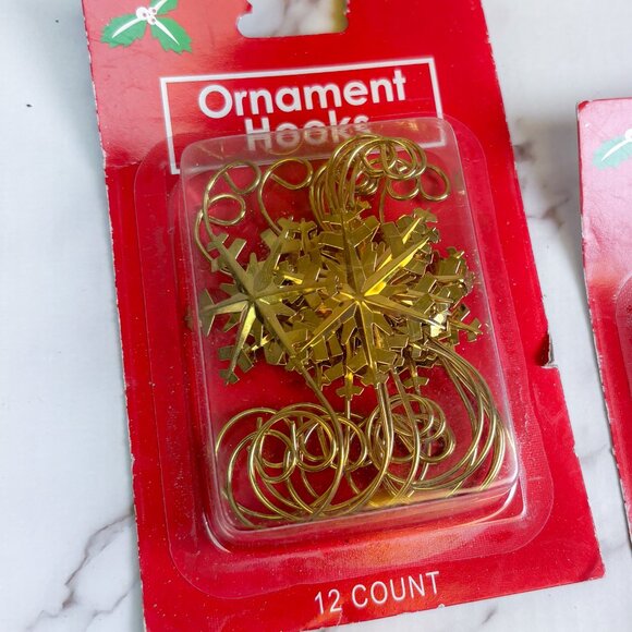Vintage Fancy Ornament Hooks Christmas Decor Accents Snowflake Hooks - Picture 3 of 7